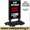 STOP TROTTOIR POUR VOITURIER 