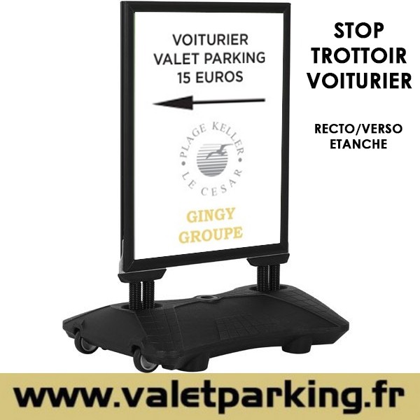STOP TROTTOIR POUR VOITURIER