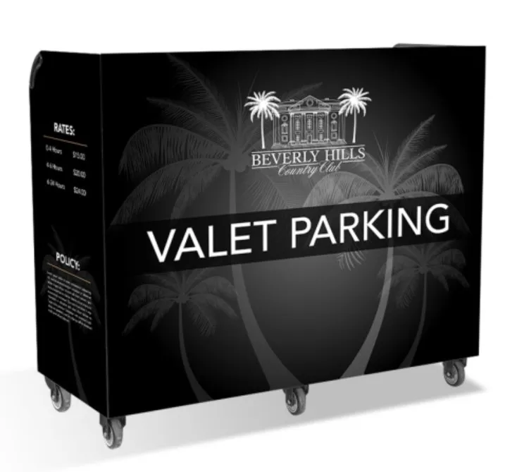 [ULTIMATE-H300] ULTIMATE 300 KEYS VALET STAND WITH UMBRELLA 200x200 CM IN FULL BRANDING :  3-Year Warranty Premium + VIP Support
