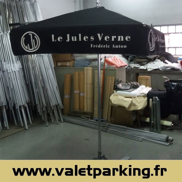 [PARA-160-M] CAR PARK UMBRELLA WITH 4-SIDED MARKING -160 CM