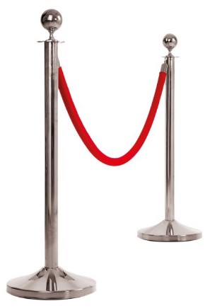 POTELET ACCUEUIL (Chrome, Avec Boule)