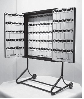 [KING-100] RENTAL OF BLACK WALL SAFE FOR CARS 100 KEYS 2 DOORS - 2025